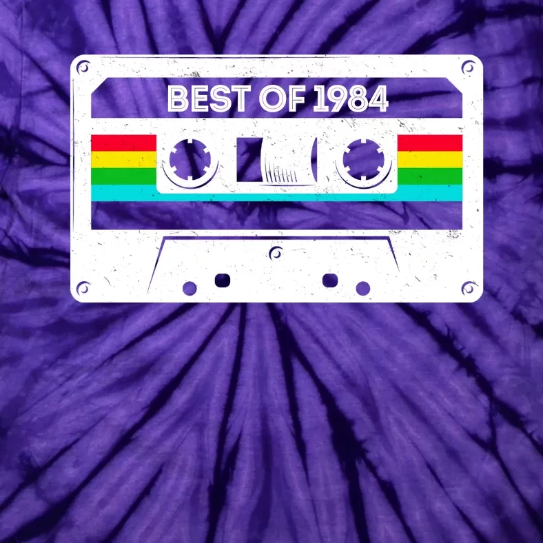 Best Of 1984 Retro 40th Birthday Mixtape Tie-Dye T-Shirt