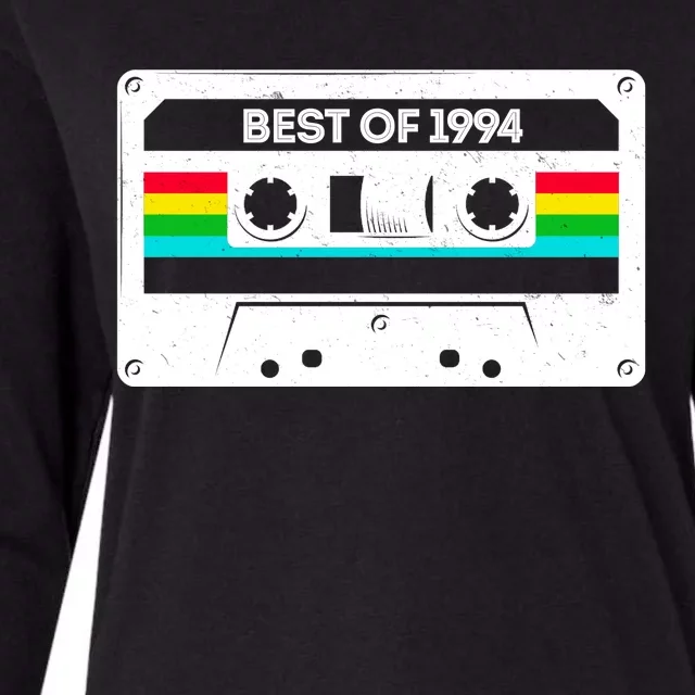 Best Of 1994 Retro 30th Birthday Mixtape Womens Cotton Relaxed Long Sleeve T-Shirt