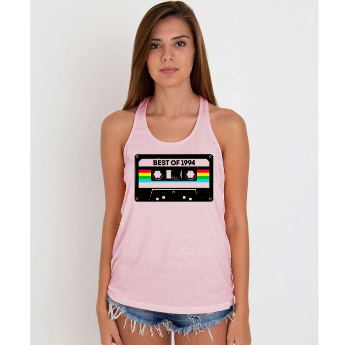 Best Of 1994 Retro 30th Birthday Mixtape Women's Knotted Racerback Tank