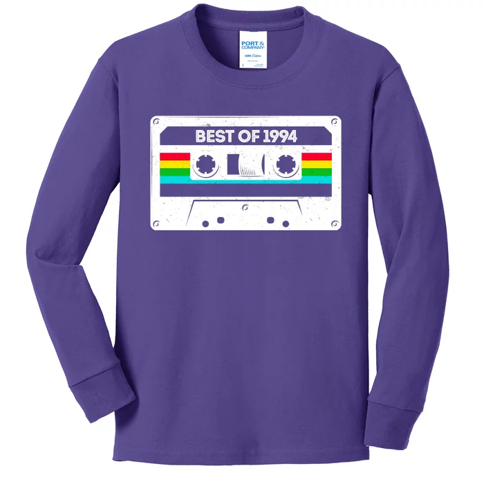 Best Of 1994 Retro 30th Birthday Mixtape Kids Long Sleeve Shirt