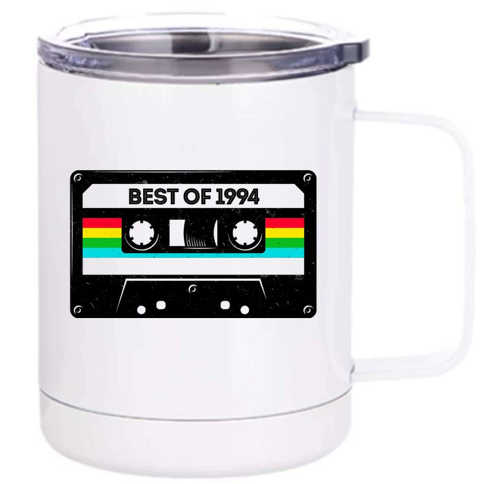 Best Of 1994 Retro 30th Birthday Mixtape Front & Back 12oz Stainless Steel Tumbler Cup