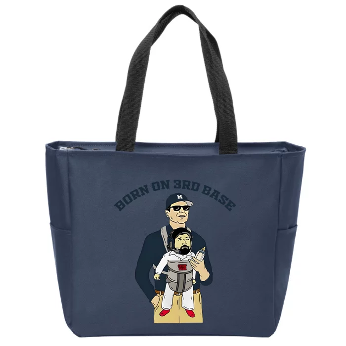 Born On 3rd Base Zip Tote Bag