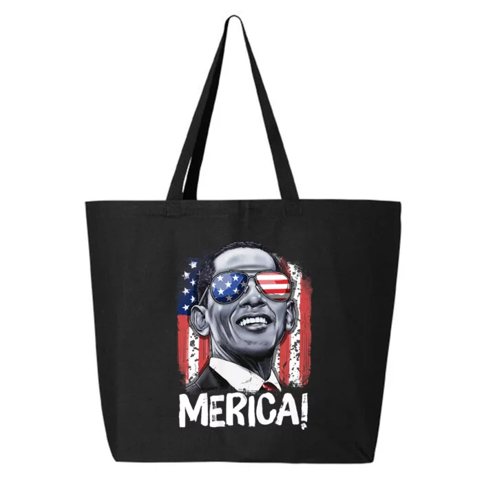 Barack Obama 4th Of July Merica Usa American Flag 25L Jumbo Tote