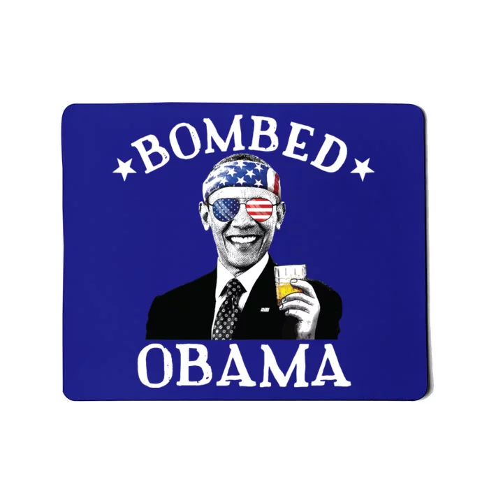 Bombed Obama 4th Of July Drinking President Barack Obama Mousepad