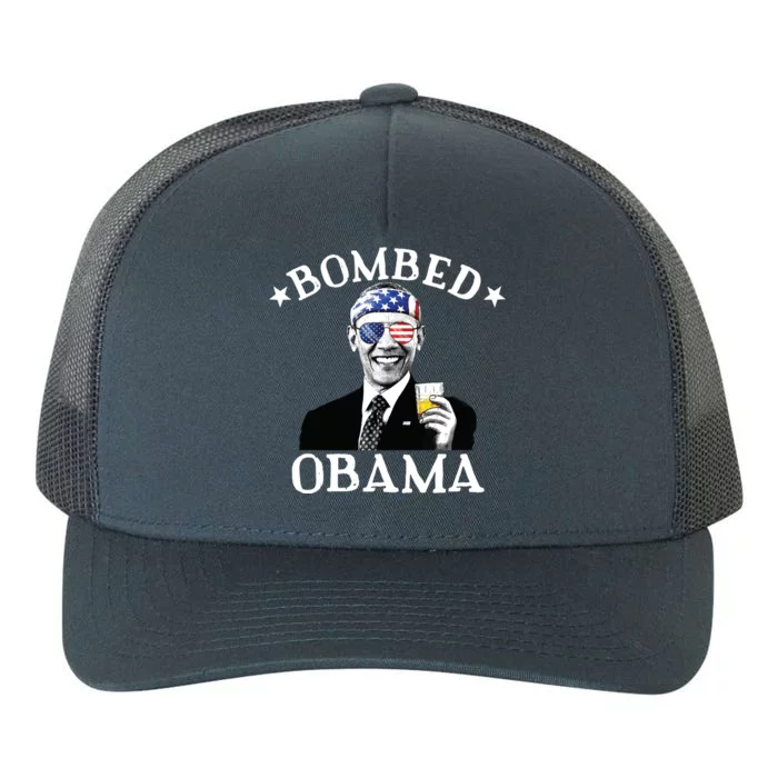 Bombed Obama 4th Of July Drinking President Barack Obama Yupoong Adult 5-Panel Trucker Hat