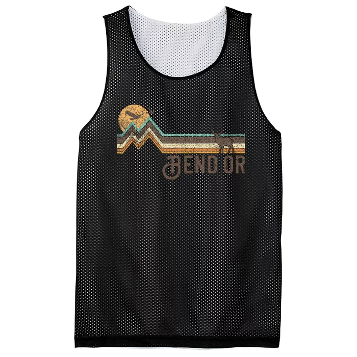 Bend Oregon 70s 80s Retro Style Vintage Mesh Reversible Basketball Jersey Tank