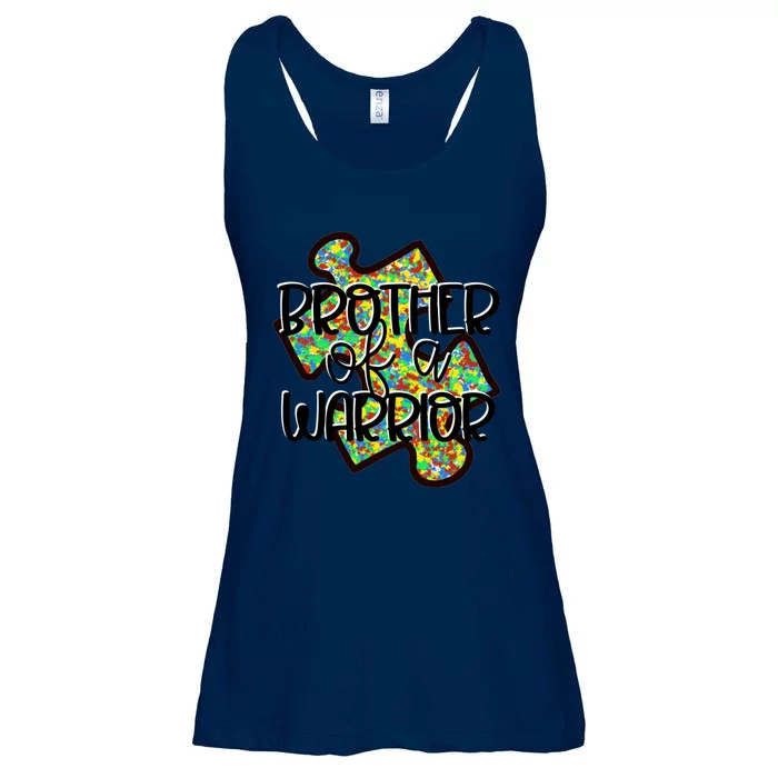 Brother Of A Warrior Autism Awareness Acceptance Gift Ladies Essential Flowy Tank