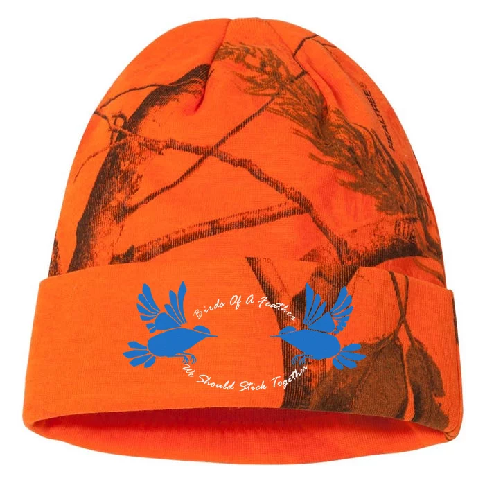 Birds Of A Feather We Should Stick Together V2 Kati - 12in Camo Beanie