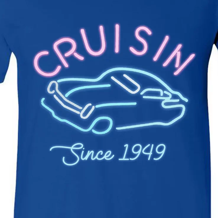 Birthday Or Anniversary Cruising Together Since 1949 Meaningful Gift V-Neck T-Shirt