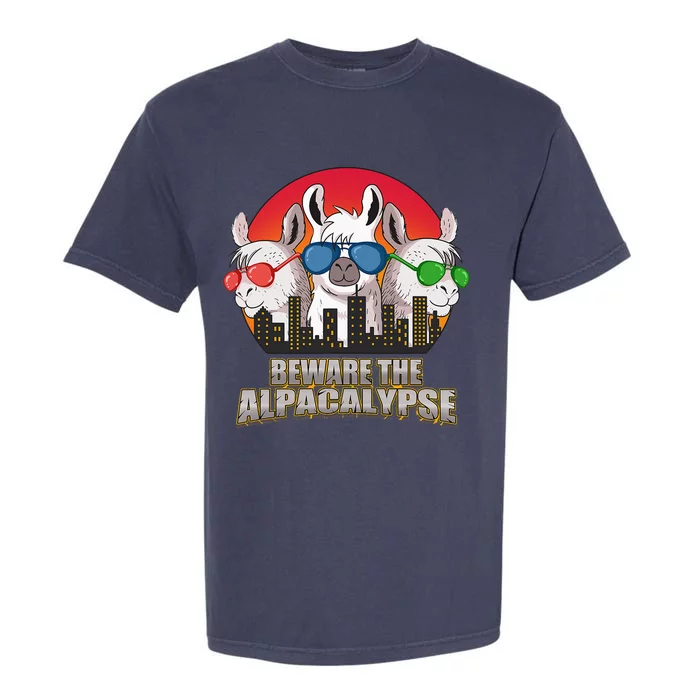 Beware Of Alpacalypse Garment-Dyed Heavyweight T-Shirt