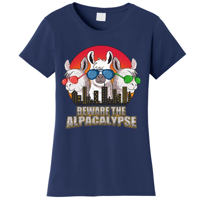 Beware Of Alpacalypse Women's T-Shirt