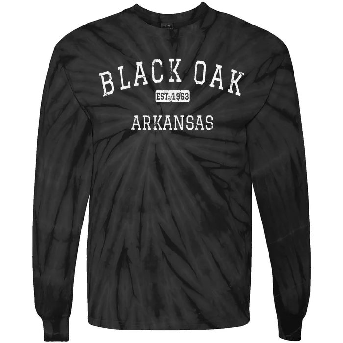 Black Oak Arkansas AR Vintage Tie-Dye Long Sleeve Shirt