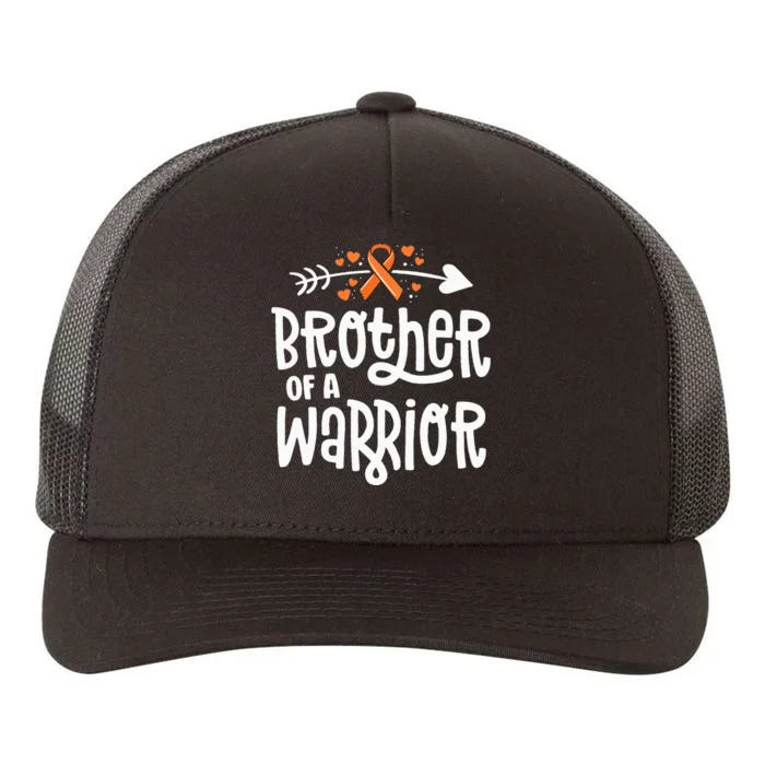 Brother Of A Warrior Gift Family Leukemia Cancer Awareness Yupoong Adult 5-Panel Trucker Hat