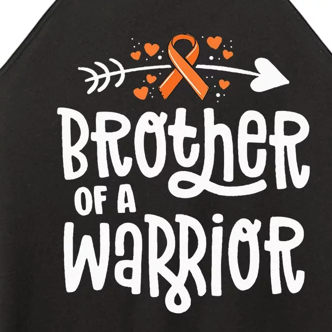 Brother Of A Warrior Gift Family Leukemia Cancer Awareness Women’s Perfect Tri Rocker Tank