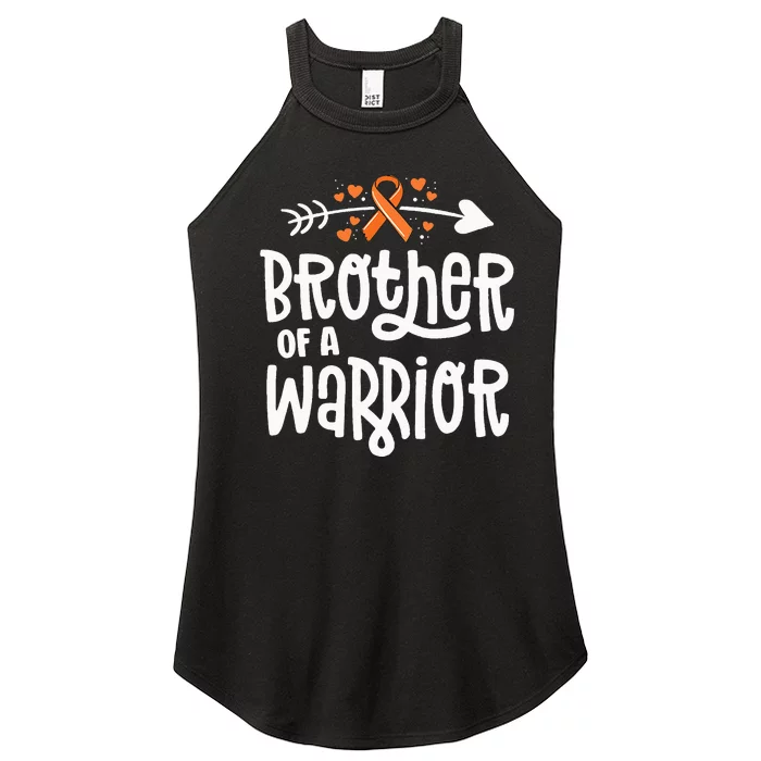 Brother Of A Warrior Gift Family Leukemia Cancer Awareness Women’s Perfect Tri Rocker Tank