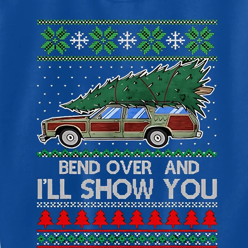 Bend Over and I'll Show You Christmas Couple Matching Family Kids Sweatshirt