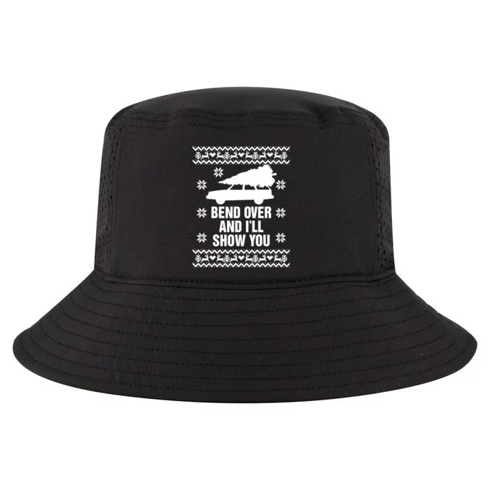 Bend Over And ILl Show You Christmas Couple Matching Family Cool Comfort Performance Bucket Hat