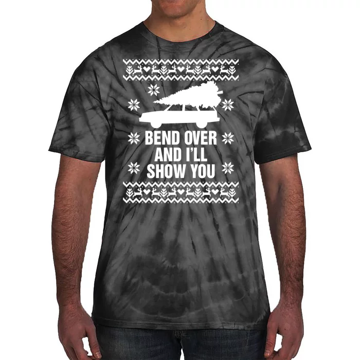 Bend Over And ILl Show You Christmas Couple Matching Family Tie-Dye T-Shirt