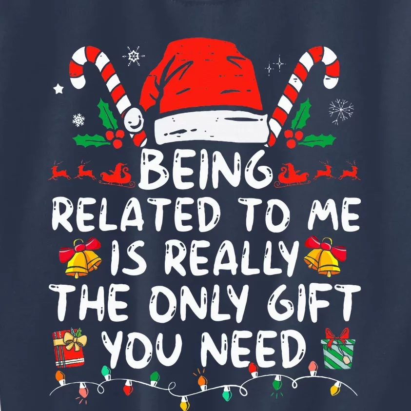 Bend Over And I'll Show You Ugly Christmas Couple Matching Kids Sweatshirt