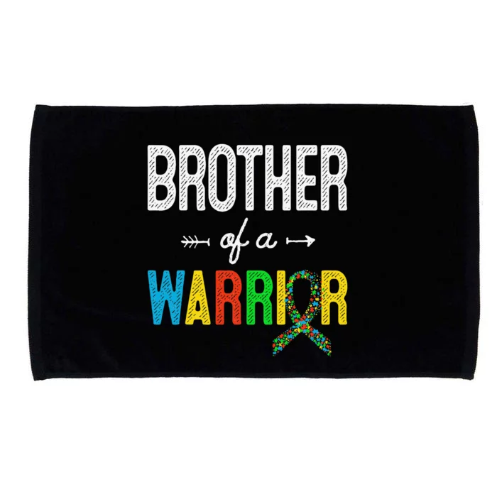 Brother Of A Warrior Autism Awareness Support Microfiber Hand Towel