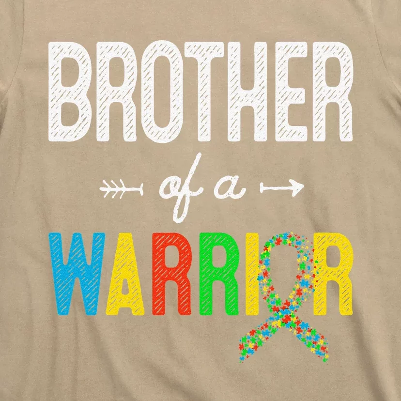 Brother Of A Warrior Autism Awareness Support T-Shirt