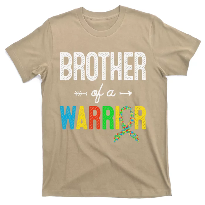 Brother Of A Warrior Autism Awareness Support T-Shirt