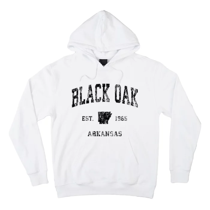 Black Oak Arkansas AR Vintage Athletic Black Sports Hoodie