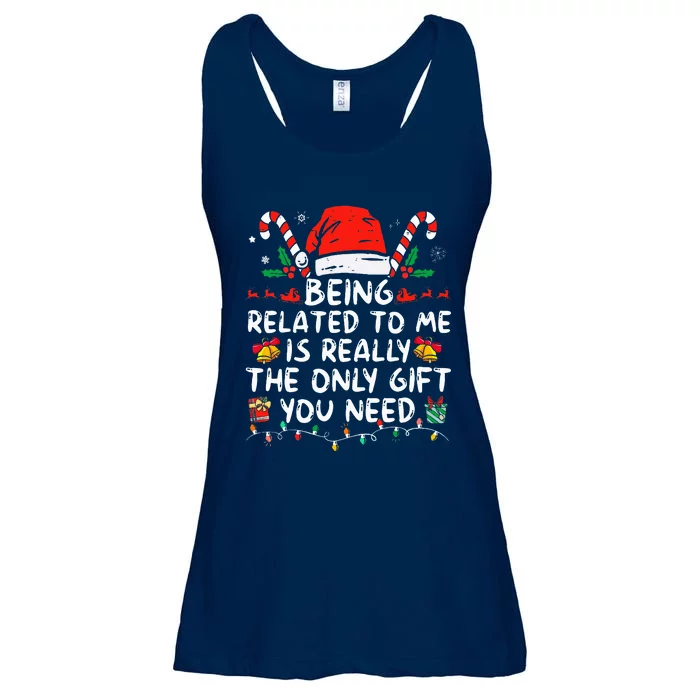 Bend Over And I'll Show You Ugly Christmas Couple Matching Ladies Essential Flowy Tank