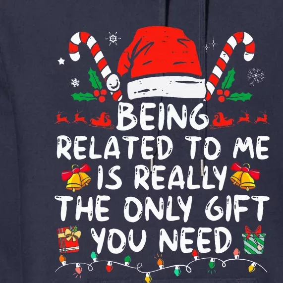 Bend Over And I'll Show You Ugly Christmas Couple Matching Premium Hoodie