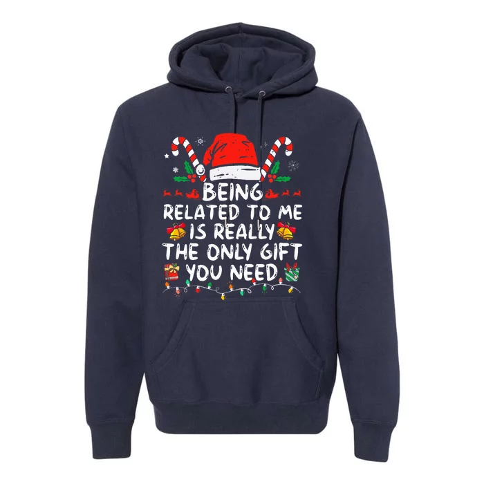 Bend Over And I'll Show You Ugly Christmas Couple Matching Premium Hoodie