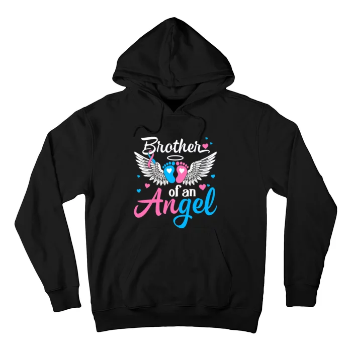 Brother Of An Angel Pregnancy Infant Loss Awareness Ribbon Hoodie