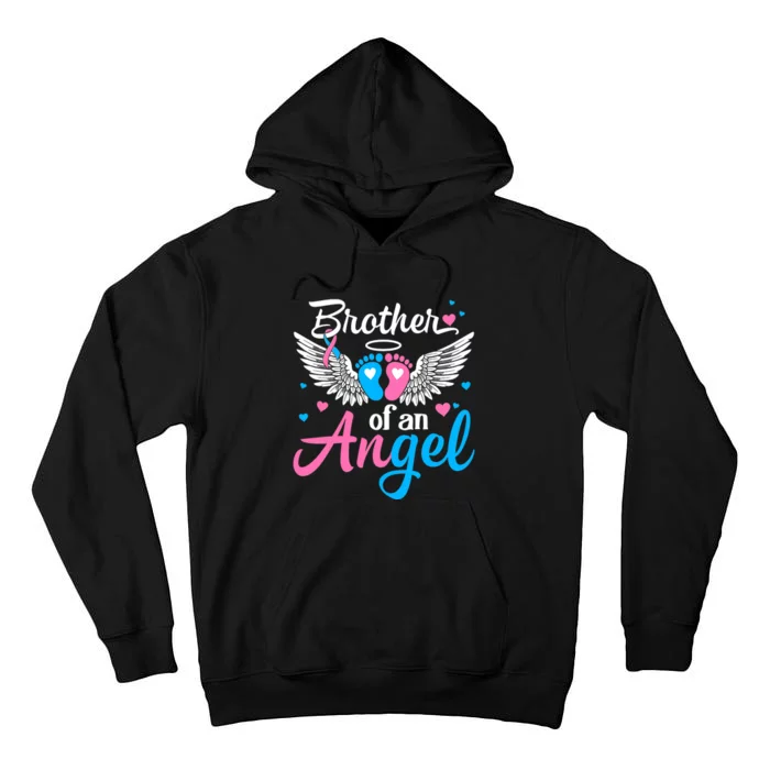 Brother Of An Angel Pregnancy Infant Loss Awareness Ribbon Tall Hoodie