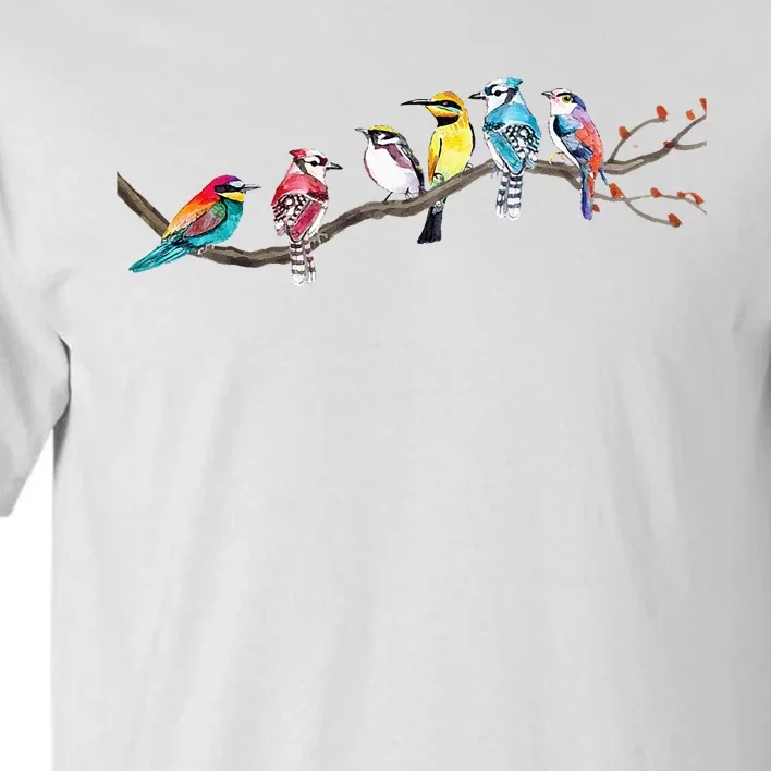 Birds On A Branch Birding Bird Watching Bird Watcher Tall T-Shirt