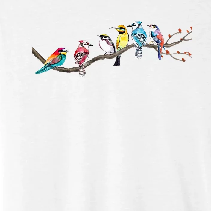 Birds On A Branch Birding Bird Watching Bird Watcher ChromaSoft Performance T-Shirt