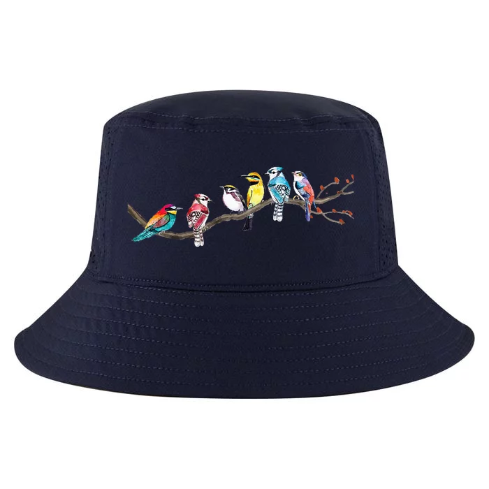 Birds On A Branch Birding Bird Watching Bird Watcher Cool Comfort Performance Bucket Hat