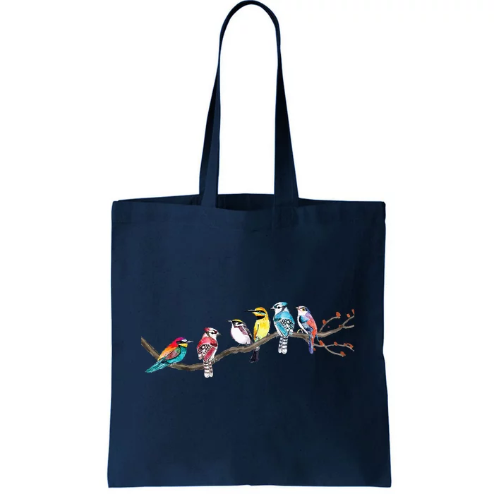 Birds On A Branch Birding Bird Watching Bird Watcher Tote Bag