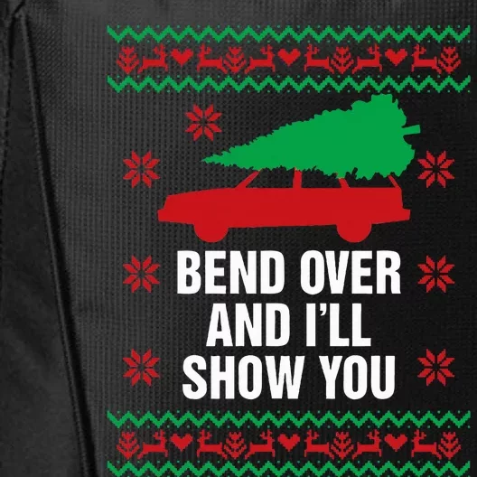 Bend Over and I'll Show You Christmas Couple Matching Family City Backpack