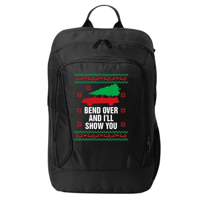 Bend Over and I'll Show You Christmas Couple Matching Family City Backpack