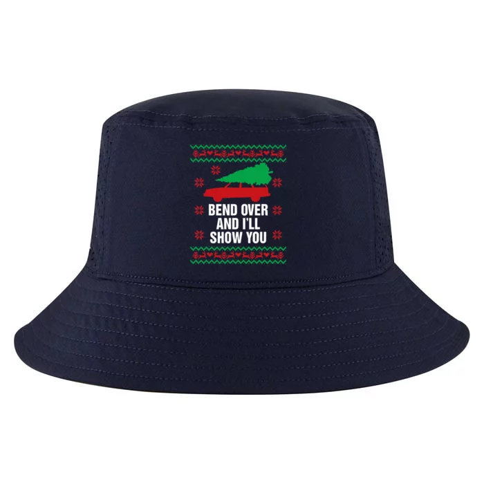 Bend Over and I'll Show You Christmas Couple Matching Family Cool Comfort Performance Bucket Hat