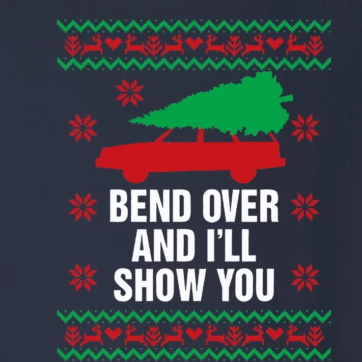 Bend Over and I'll Show You Christmas Couple Matching Family Toddler Long Sleeve Shirt