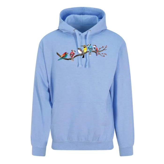 Birds On A Branch Birding Bird Watching Bird Watcher Unisex Surf Hoodie