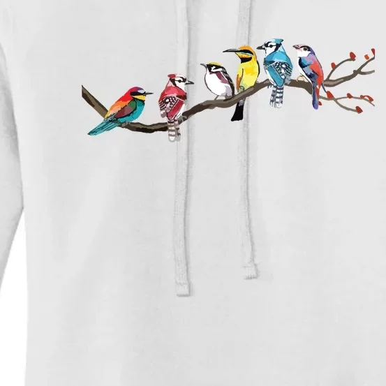 Birds On A Branch Birding Bird Watching Bird Watcher Women's Pullover Hoodie