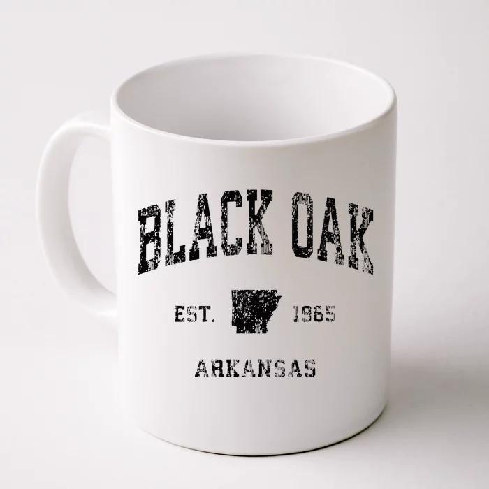 Black Oak Arkansas AR Vintage Athletic Black Sports Front & Back Coffee Mug