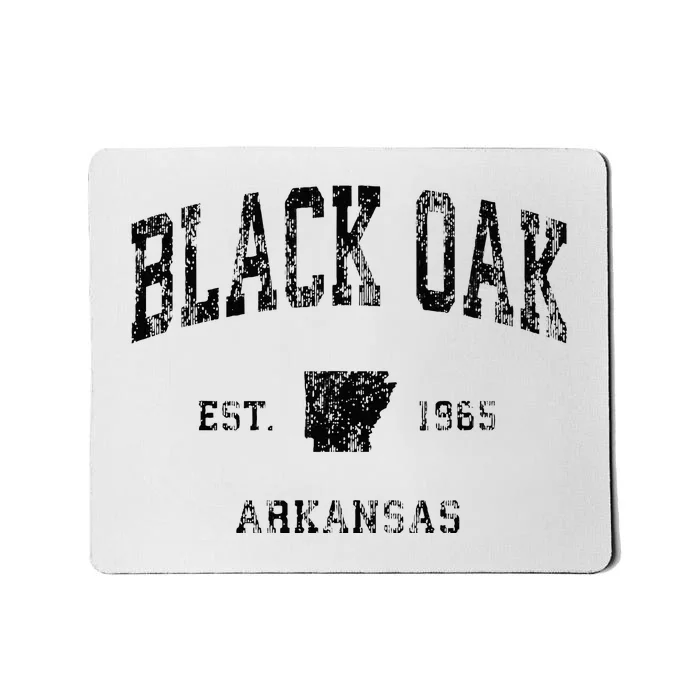 Black Oak Arkansas AR Vintage Athletic Black Sports Mousepad