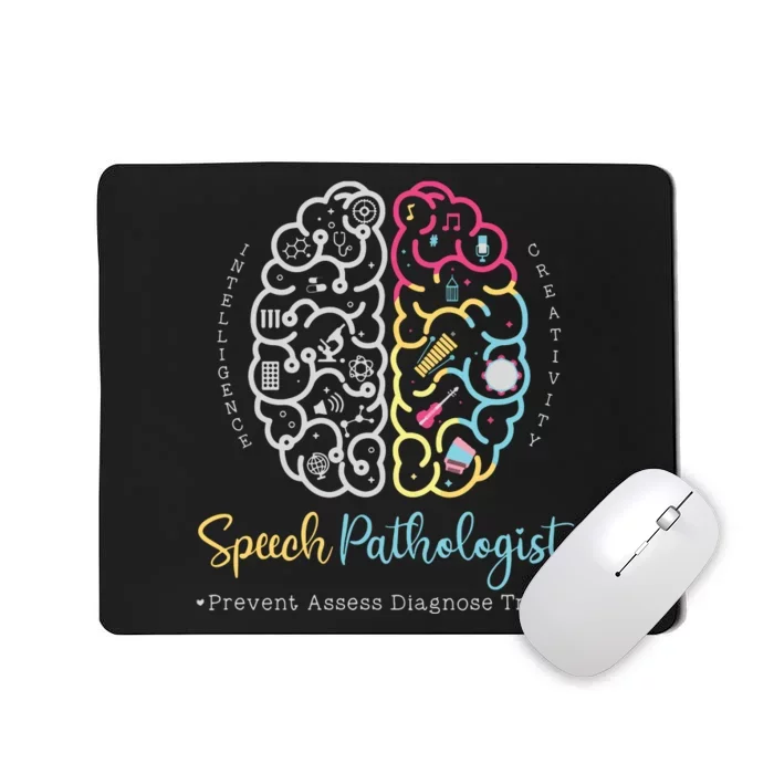 Brain Of A Speech Pathologist Speech Language Therapy Mousepad