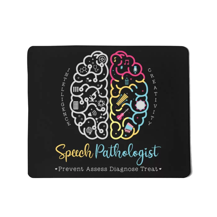 Brain Of A Speech Pathologist Speech Language Therapy Mousepad