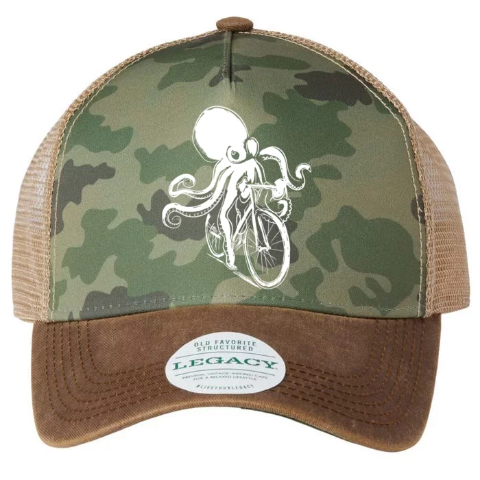 Bicycle Octopus Art Cyclist Legacy Tie Dye Trucker Hat