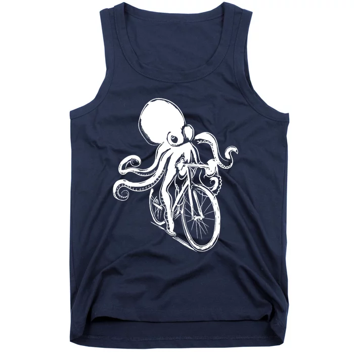 Bicycle Octopus Art Cyclist Tank Top