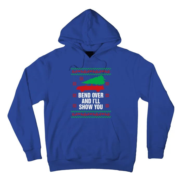 Bend Over and I'll Show You Christmas Couple Matching Family Hoodie