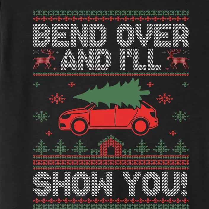 Bend Over And I'll Show You Ugly Christmas Couple Matching ChromaSoft Performance T-Shirt